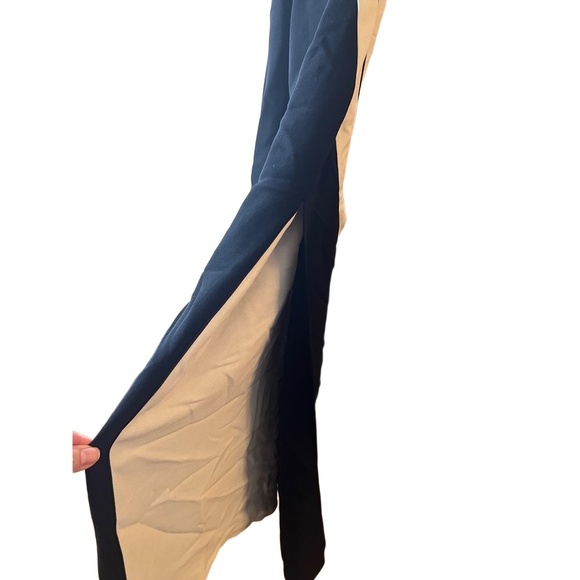 Stella McCartney Black Ivory Colorblock Halter Neck Sheath Dress Size EU 42 - Picture 3 of 10